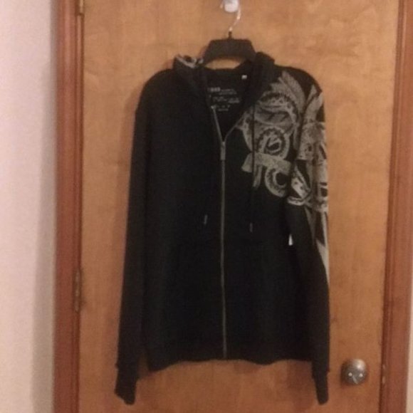 Nwt Guess Mens Sweater Jacket Hoodie Medium